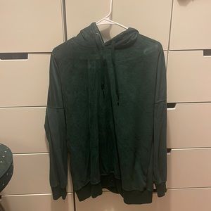 Aeropostale velour green hoodie, Medium/Large